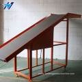 Orange abrasion resistant climbing conveyor